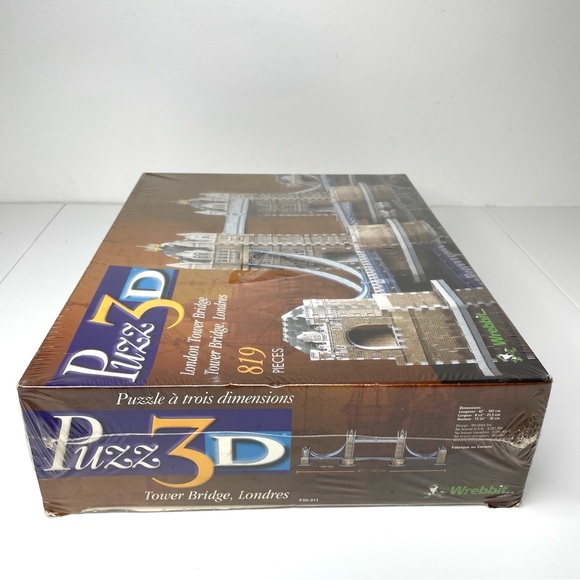 PUZZ3D Wrebbit Puzzle London Tower Bridge 819 Pieces - Picture 11 of 12